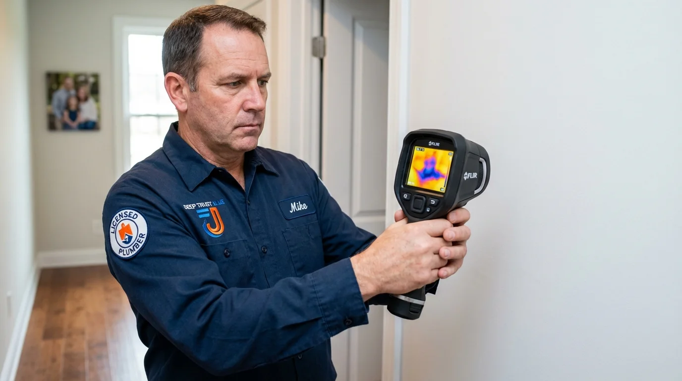 Thermal imaging leak detection by Johns Plumbing LLC in Summerfield